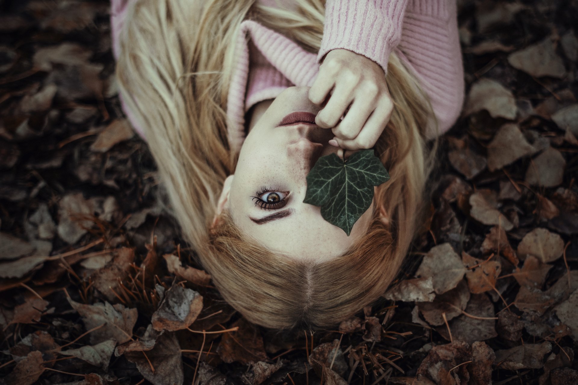 Download Long Hair Lying Down Blonde Woman Model 4k Ultra HD Wallpaper by Enrico Cavallarin