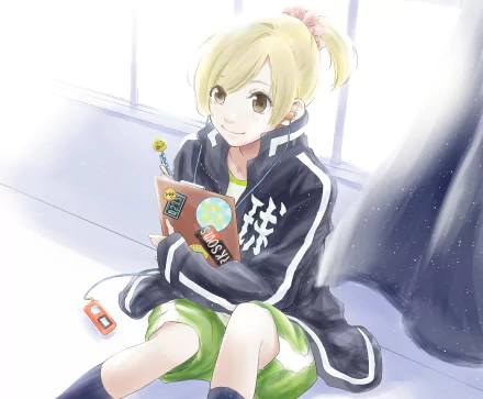 blonde Anime Ahiru no Sora HD Desktop Wallpaper | Background Image