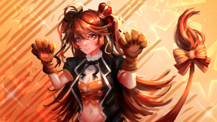 Leona Shishigami Anime Virtual Youtuber HD Desktop Wallpaper | Background Image
