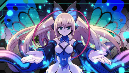 Lumen (Azure Striker Gunvolt) video game Azure Striker Gunvolt HD Desktop Wallpaper | Background Image