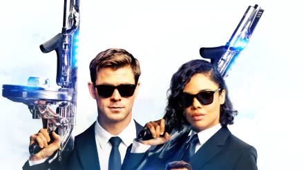 Chris Hemsworth Tessa Thompson movie Men in Black: International HD Desktop Wallpaper | Background Image