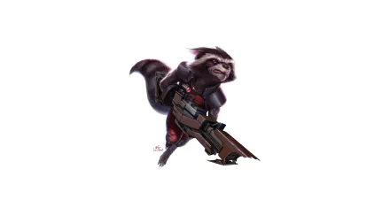 Guardians of the Galaxy gun Comic Rocket Raccoon HD Desktop Wallpaper | Background Image