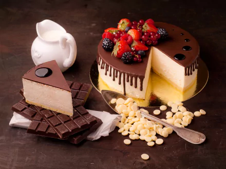 berry still life pastry dessert fruit chocolate food cake HD Desktop Wallpaper | Background Image