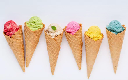 waffle cone food ice cream HD Desktop Wallpaper | Background Image