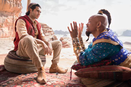 Mena Massoud Will Smith Aladdin movie Aladdin (2019) HD Desktop Wallpaper | Background Image