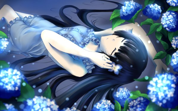 Anime Sankarea Rea Sanka Flower HD Wallpaper | Background Image