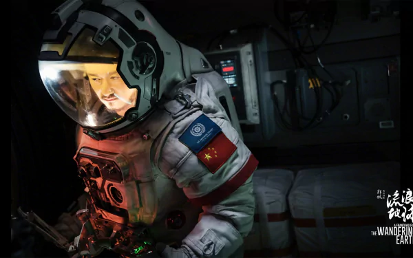 Wu Jing astronaut movie The Wandering Earth HD Desktop Wallpaper | Background Image