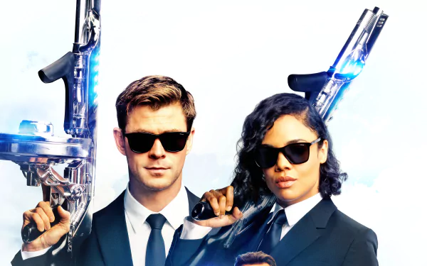 Chris Hemsworth Tessa Thompson movie Men in Black: International HD Desktop Wallpaper | Background Image