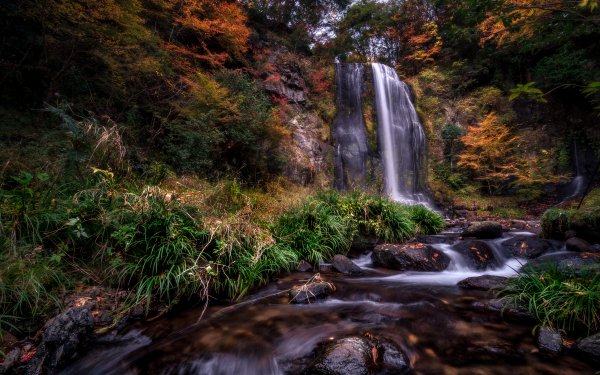 Nature Waterfall Waterfalls Stream HD Wallpaper | Background Image