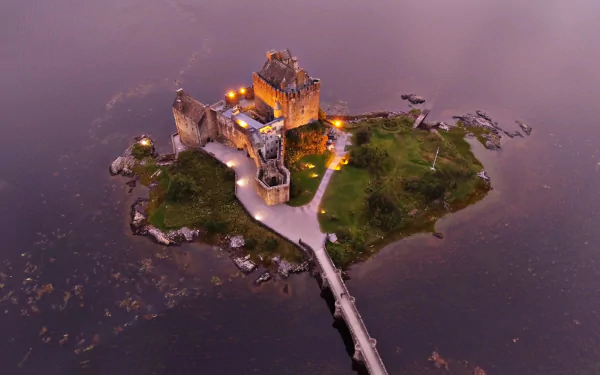  Aerial View of Eilean Donan Castle