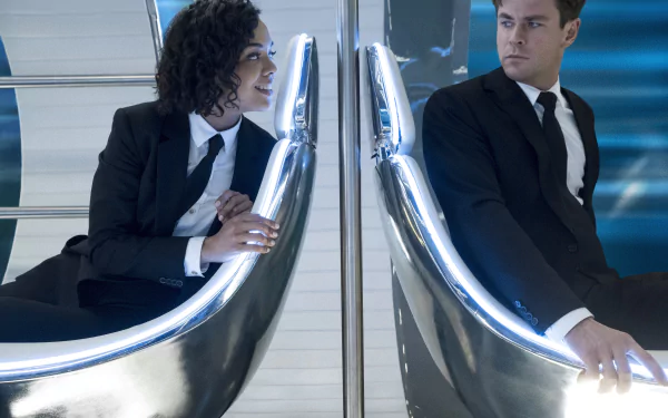 Chris Hemsworth Tessa Thompson movie Men in Black: International HD Desktop Wallpaper | Background Image