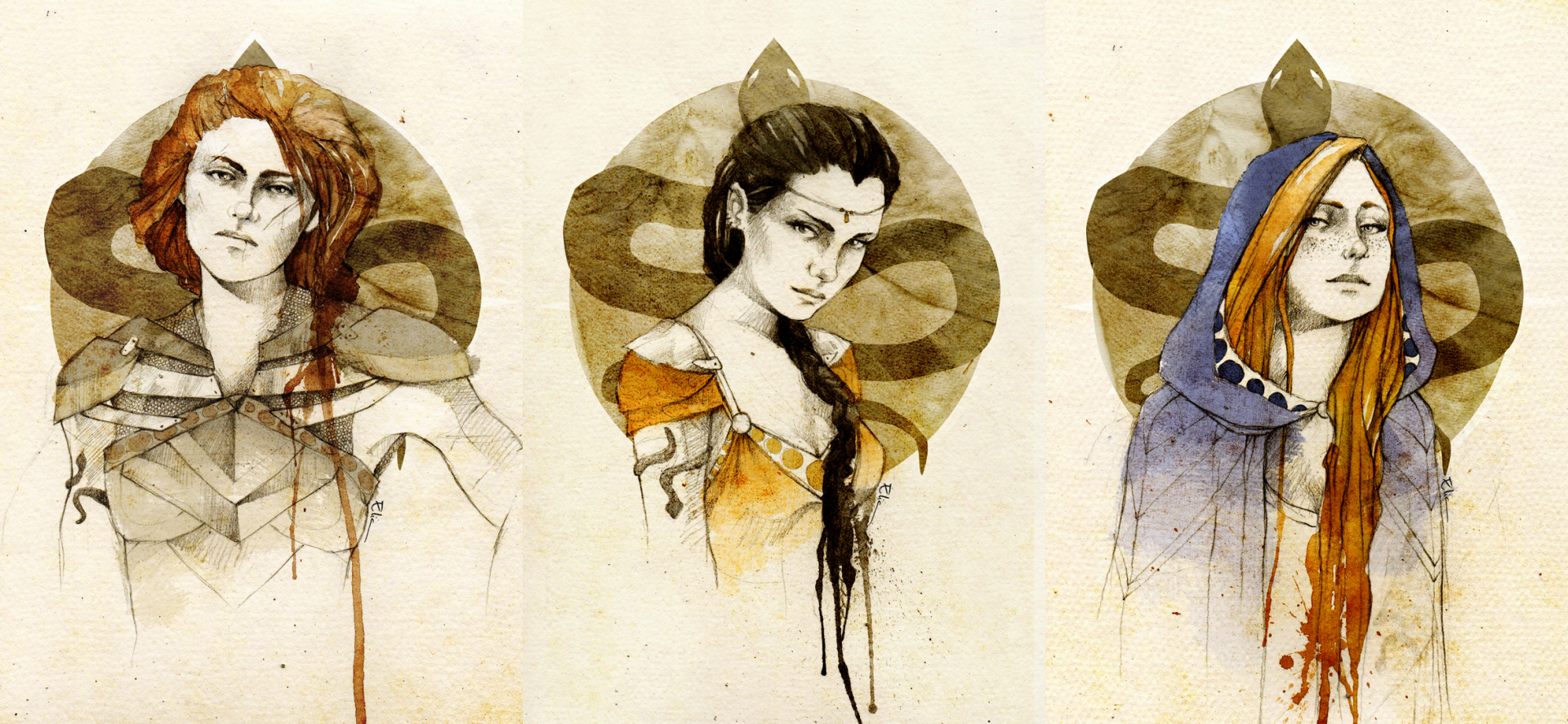 Download Tyene Sand Nymeria Sand Obara Sand Fantasy A Song Of Ice And Fire HD Wallpaper by Elia Mervi