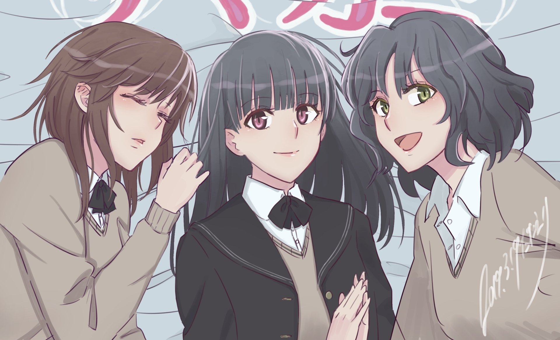 Download Tsukasa Ayatsuji Rihoko Sakurai Kaoru Tanamachi Anime Amagami HD Wallpaper