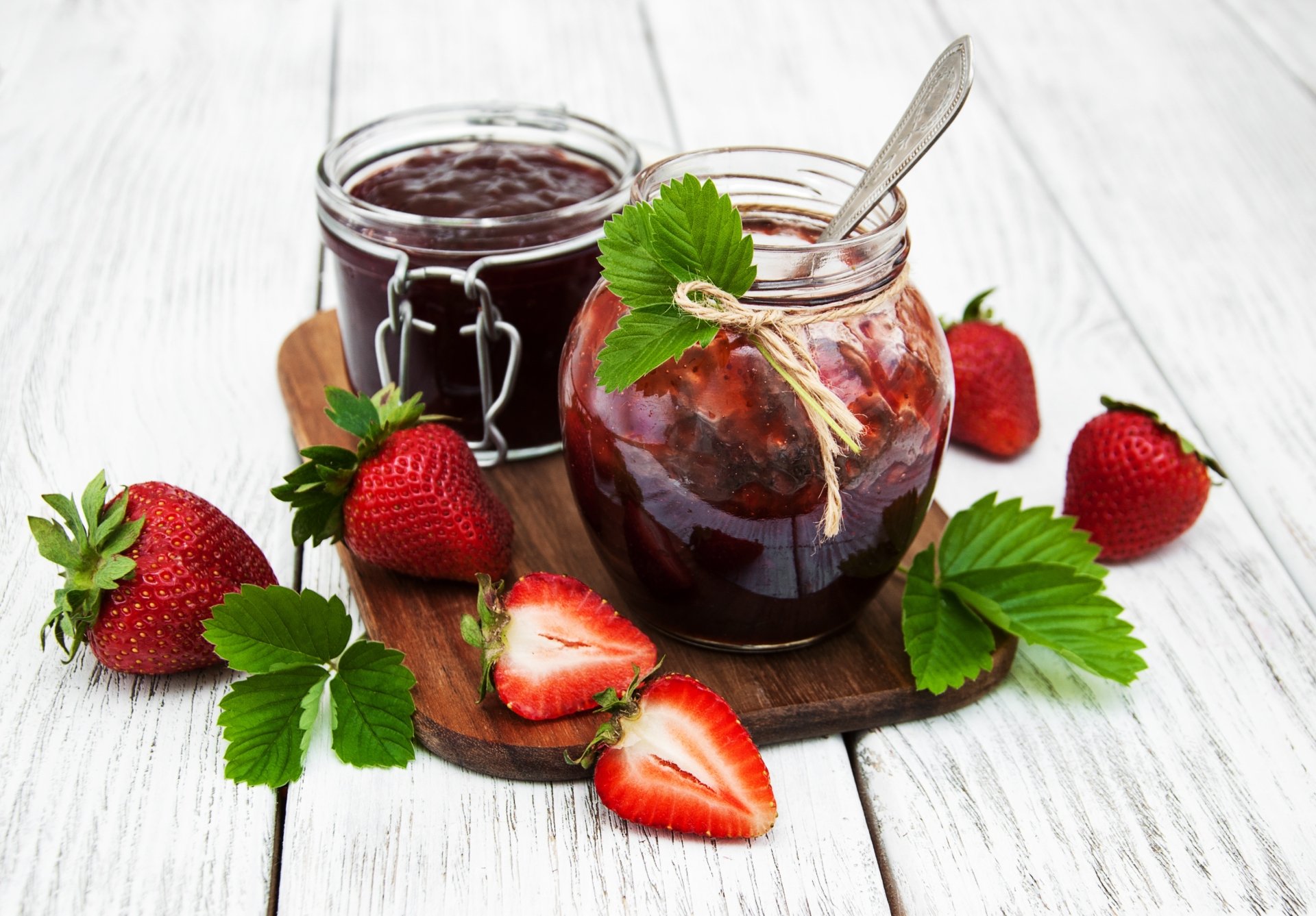 Download Still Life Fruit Strawberry Berry Food Jam HD Wallpaper ...