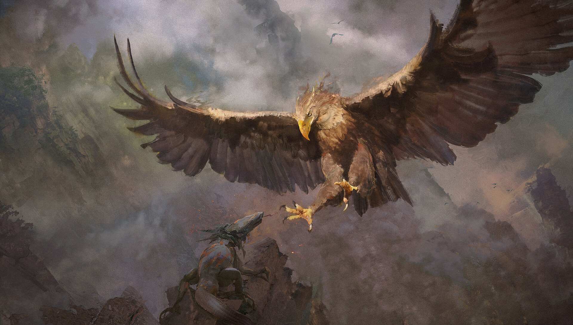 Download Eagle Fantasy Bird HD Wallpaper by Daniel Romanovsky