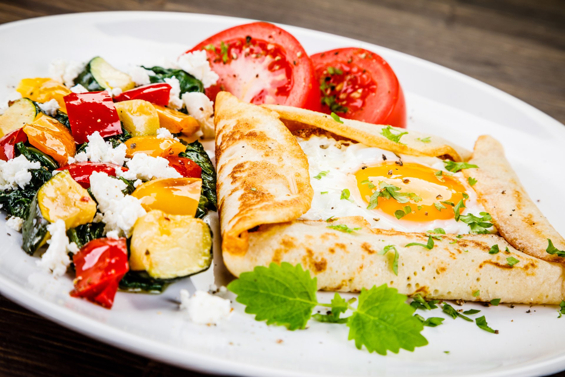 Download Meal Vegetable Food Egg 4k Ultra HD Wallpaper