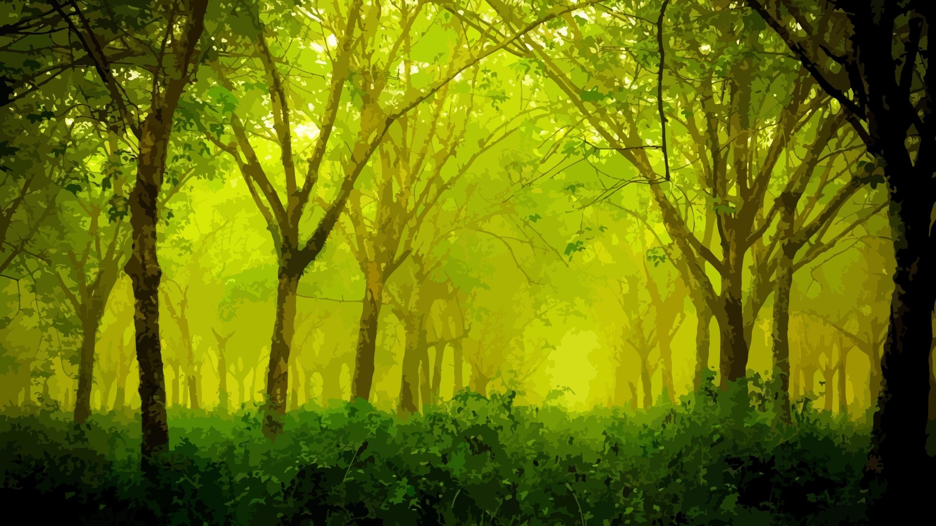 Download Greenery Artistic Forest 8k Ultra HD Wallpaper