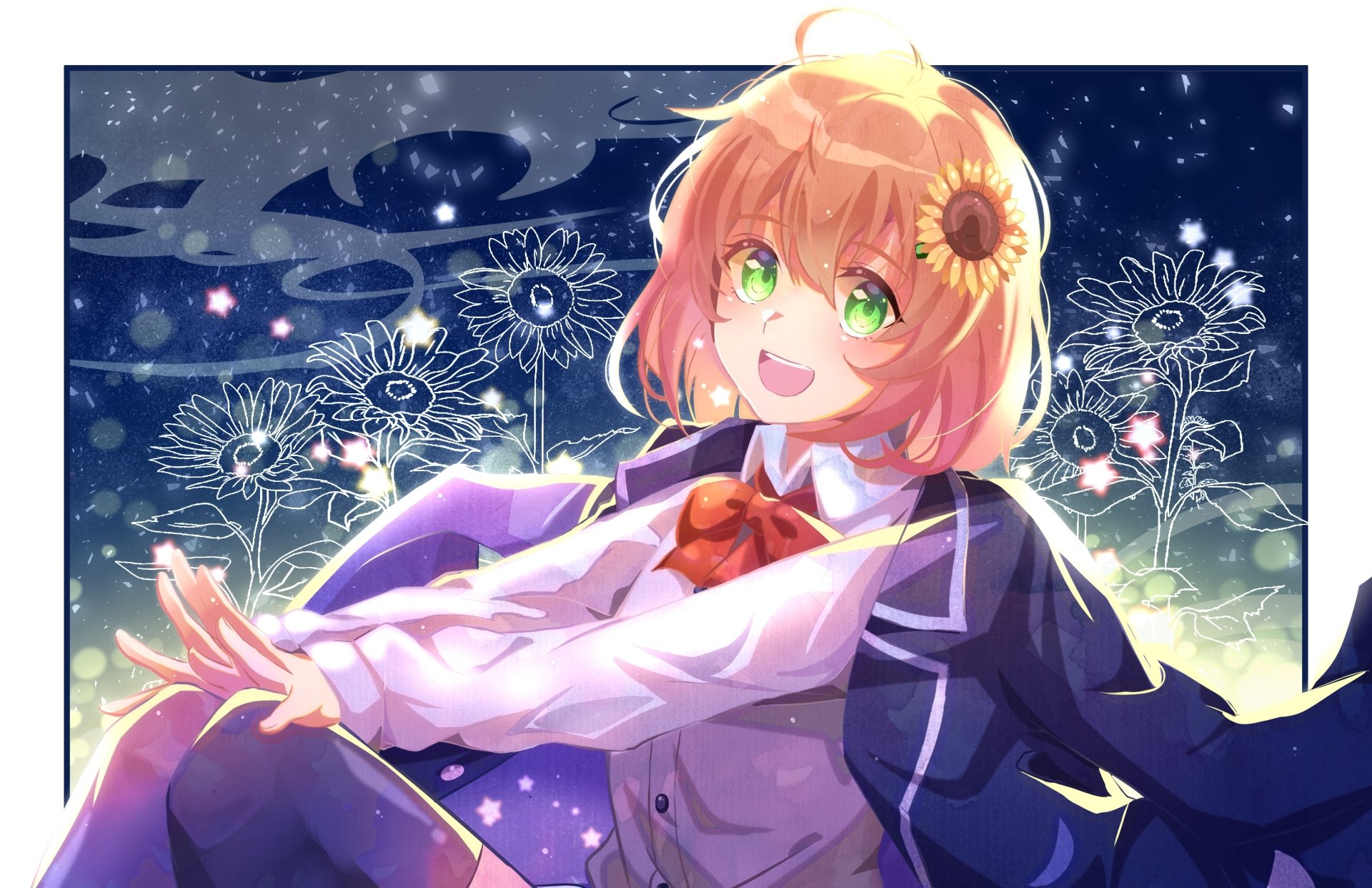 Download Honma Himawari Anime Virtual Youtuber HD Wallpaper by 海砂