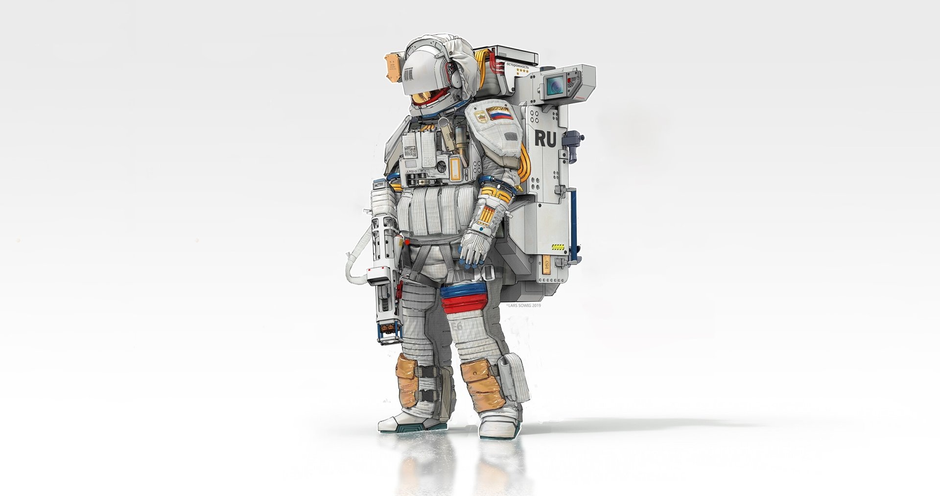Download Sci Fi Astronaut HD Wallpaper by Lars Sowig