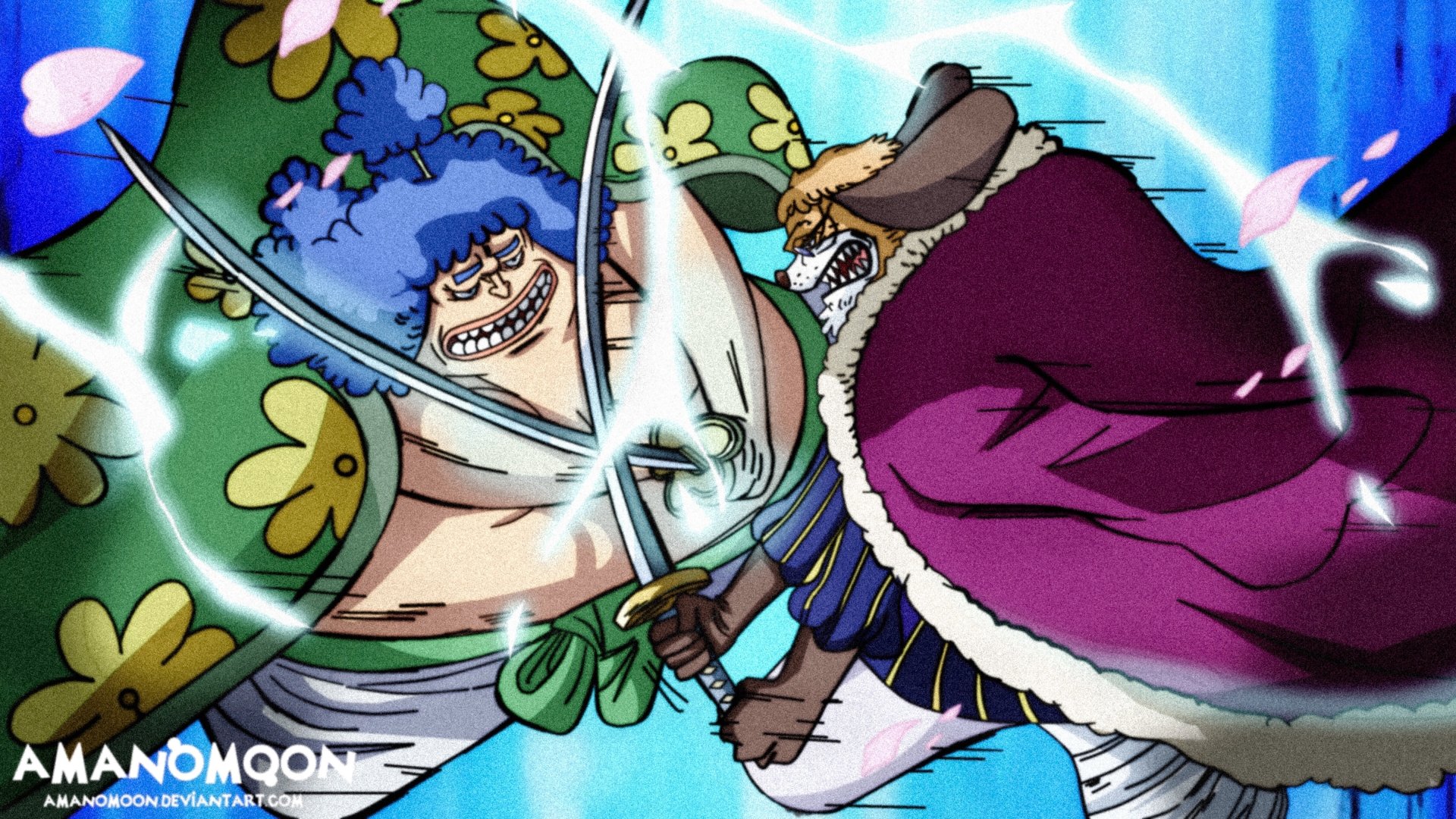 Download Inuarashi (One Piece) Shutenmaru (One Piece) Anime One Piece 4k Ultra HD Wallpaper by Amanomoon