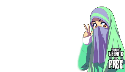  Beautiful girl in niqab by Nayzak