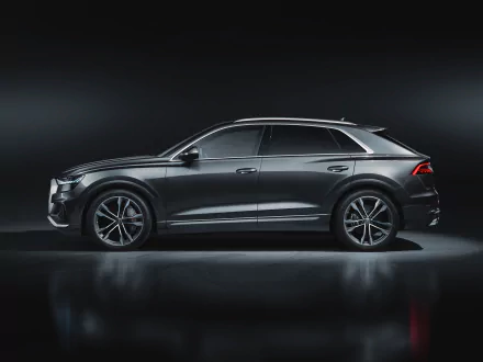 SUV silver car car Audi vehicle Audi Q8 HD Desktop Wallpaper | Background Image