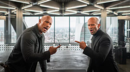 Jason Statham Deckard Shaw Luke Hobbs Dwayne Johnson movie Fast & Furious Presents: Hobbs & Shaw HD Desktop Wallpaper | Background Image