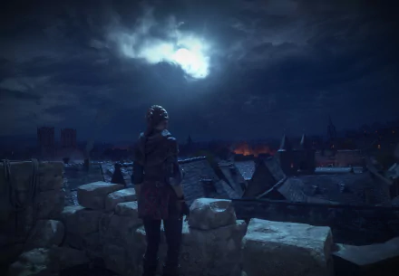 Amicia de Rune video game A Plague Tale: innocence HD Desktop Wallpaper | Background Image