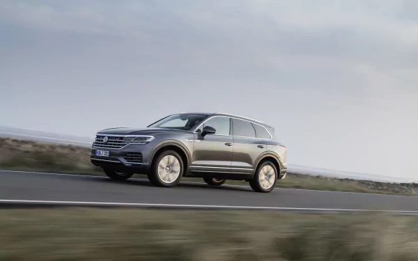 SUV silver car car Volkswagen vehicle Volkswagen Touareg HD Desktop Wallpaper | Background Image