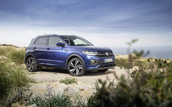 SUV car Volkswagen vehicle Volkswagen T-Cross HD Desktop Wallpaper | Background Image