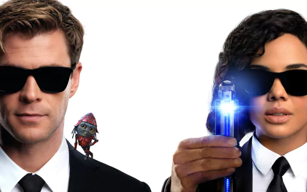 Tessa Thompson Chris Hemsworth movie Men in Black: International HD Desktop Wallpaper | Background Image