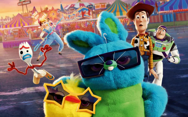 Woody (Toy Story) Buzz Lightyear Forky (Toy Story) movie Toy Story 4 HD Desktop Wallpaper | Background Image