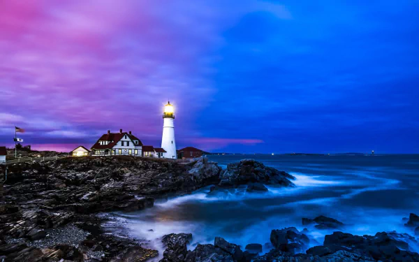  Lighthouse at Dusk