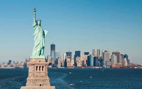 USA New York man made Statue of Liberty HD Desktop Wallpaper | Background Image