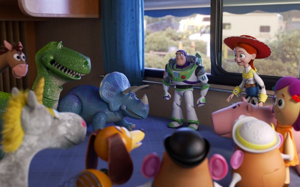 Movie Toy Story 4 Buzz Lightyear Jessie Bullseye HD Wallpaper | Background Image