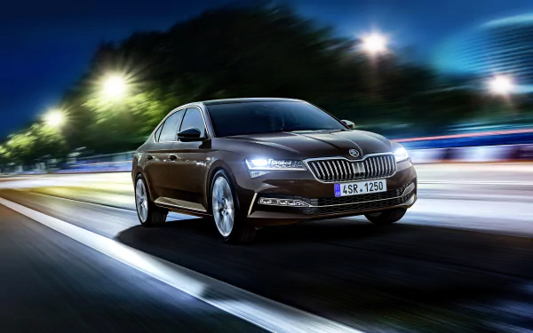 brown car car Skoda vehicle Skoda Superb HD Desktop Wallpaper | Background Image