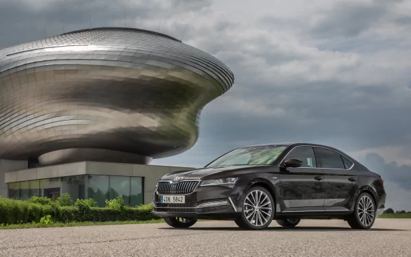 silver car car Skoda vehicle Skoda Superb HD Desktop Wallpaper | Background Image