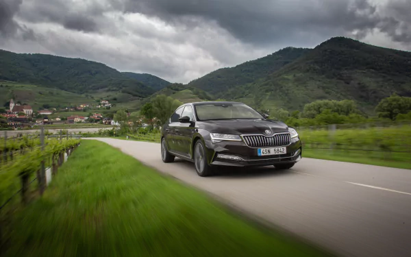silver car car Skoda vehicle Skoda Superb HD Desktop Wallpaper | Background Image