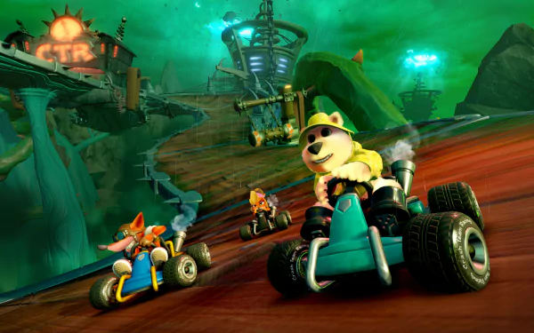 video game Crash Team Racing HD Desktop Wallpaper | Background Image
