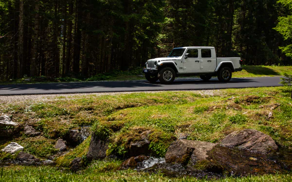 white car car Jeep vehicle Jeep Gladiator HD Desktop Wallpaper | Background Image