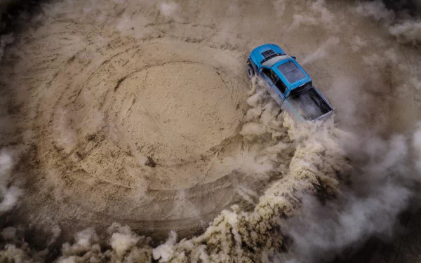  Doing a Doughnut in the Dirt