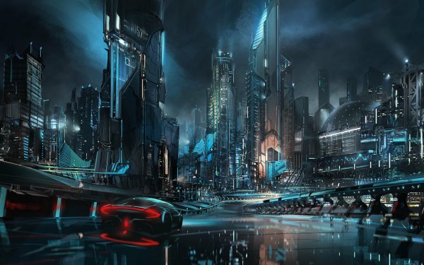 Sci Fi City Futuristic City Skyscraper HD Wallpaper | Background Image