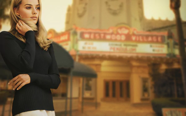 Sharon Tate Margot Robbie movie Once Upon A Time In Hollywood HD Desktop Wallpaper | Background Image