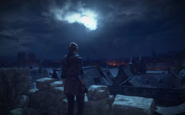 Amicia de Rune video game A Plague Tale: innocence HD Desktop Wallpaper | Background Image