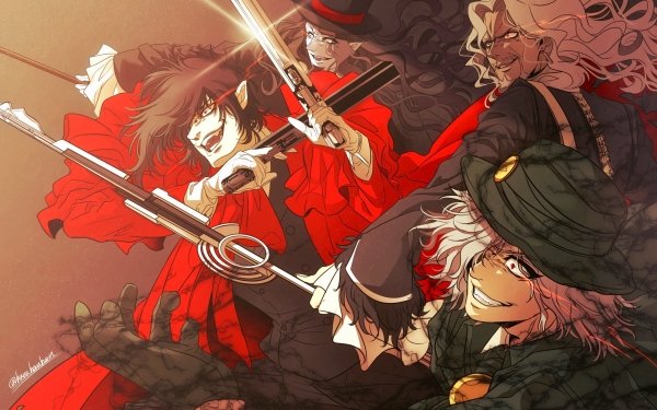 Anime Crossover Hellsing Fate/Grand Order Alucard Edmond Dantes HD Wallpaper | Background Image