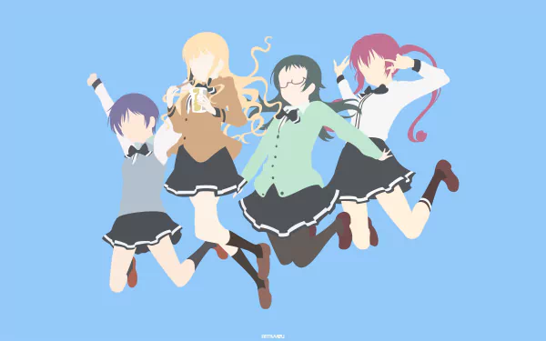 Misa Nakamura Jun Takahashi Yuu Oosawa Koizumi (Ms. Koizumi Loves Ramen Noodles) Anime Ms. Koizumi Loves Ramen Noodles HD Desktop Wallpaper | Background Image