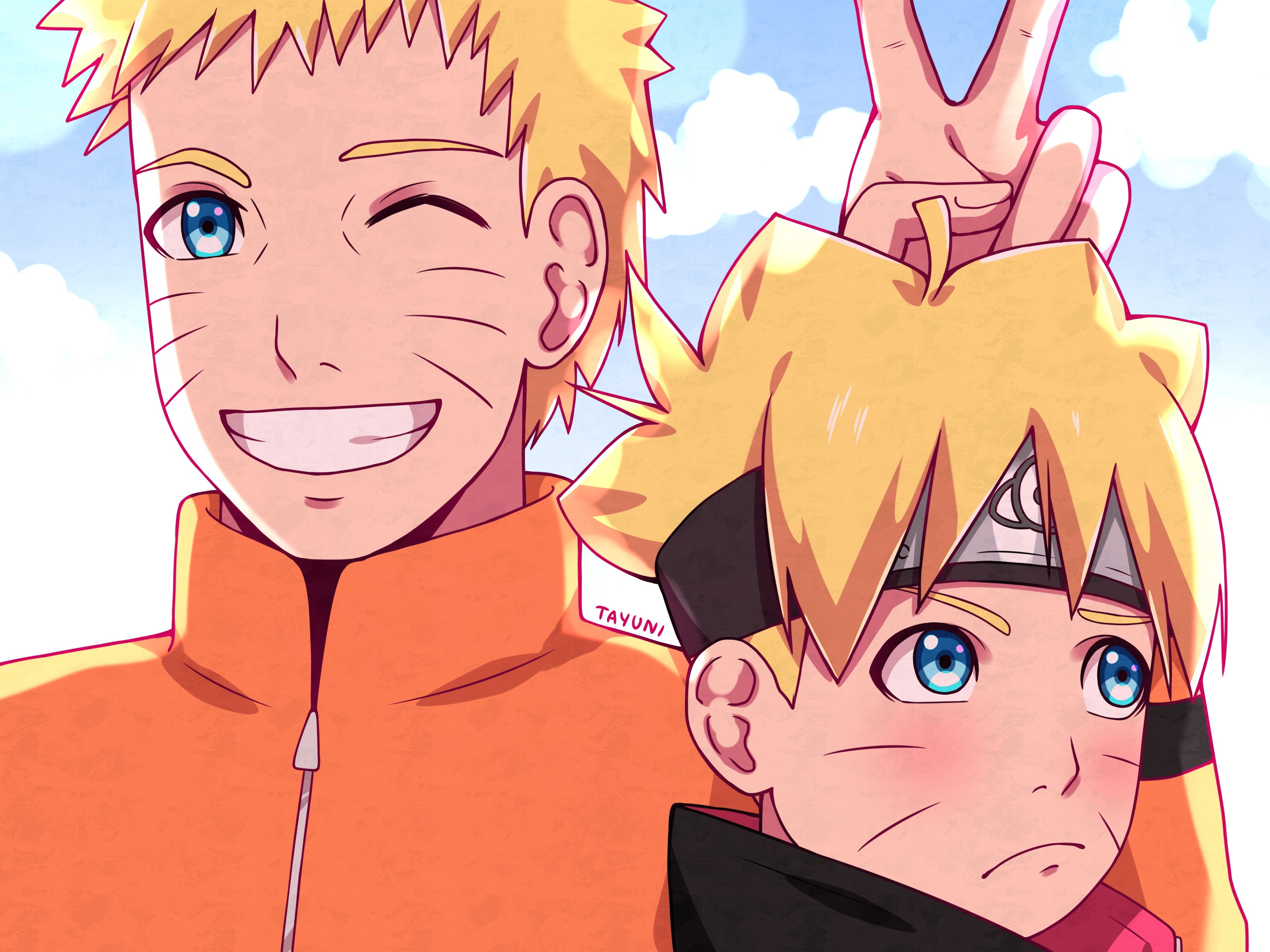 Download Naruto Uzumaki Boruto Uzumaki Anime Boruto HD Wallpaper