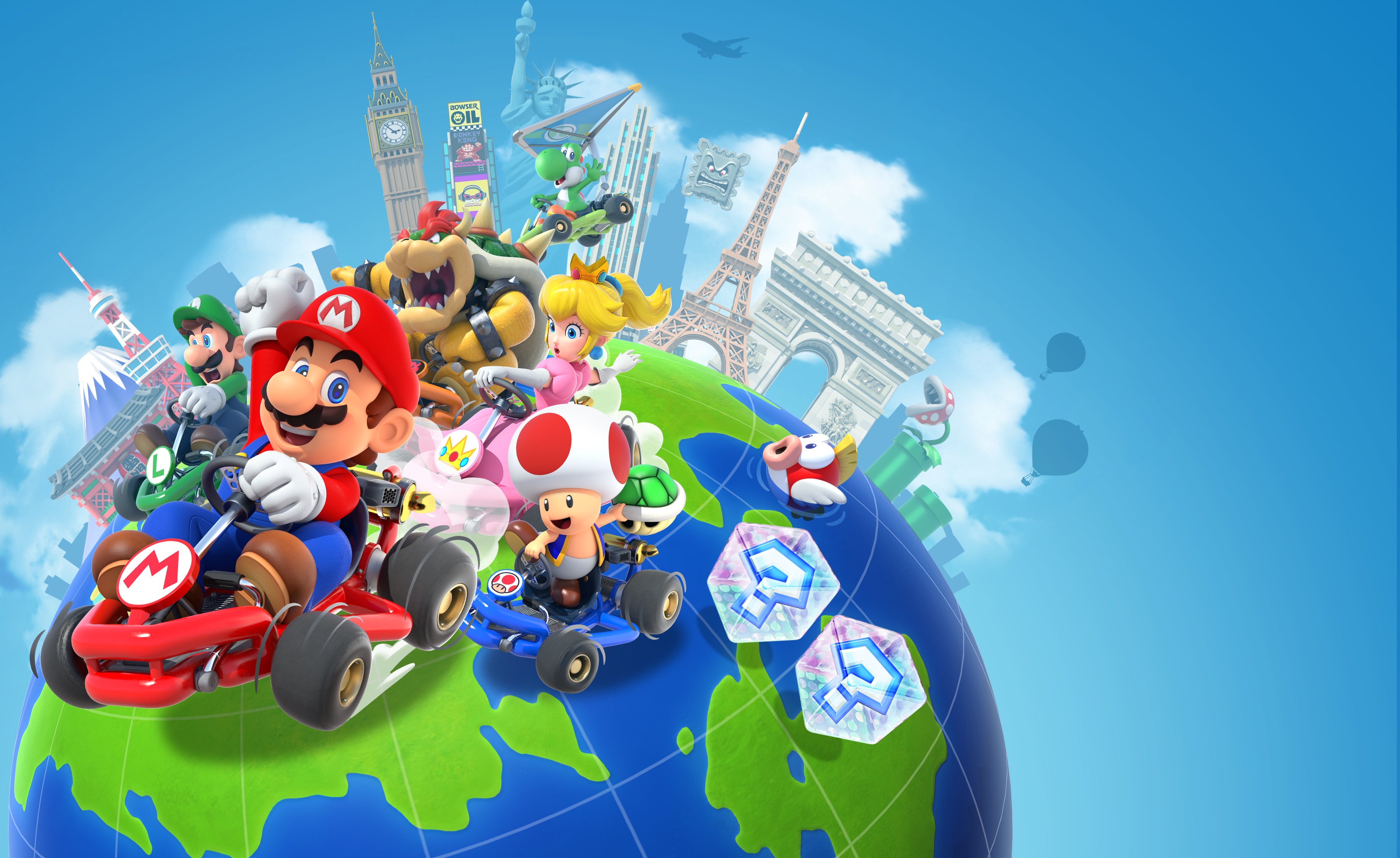 Video Game Mario Kart Tour HD Wallpaper | Background Image