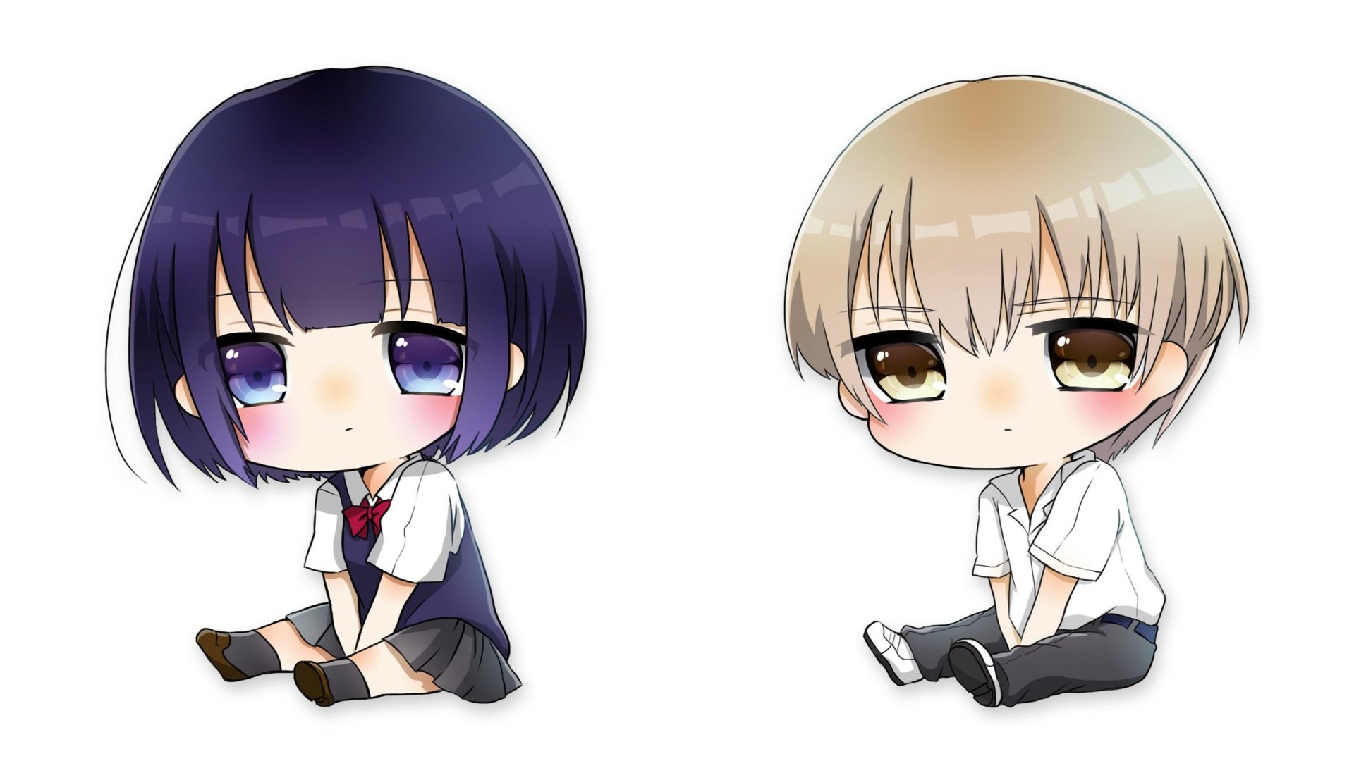 Download Mugi Awaya Hanabi Yasuraoka Anime Kuzu No Honkai HD Wallpaper