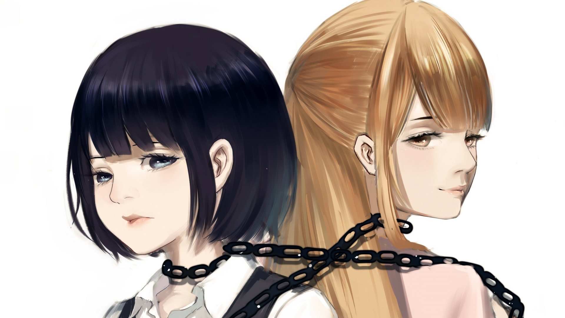 Download Akane Minagawa Hanabi Yasuraoka Anime Kuzu No Honkai HD Wallpaper